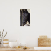 Thoroughbred Friesian Horse Poster (Küche)
