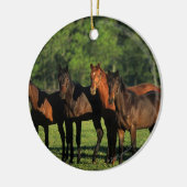 Thoroughbred-Jährlinge Keramik Ornament (Links)