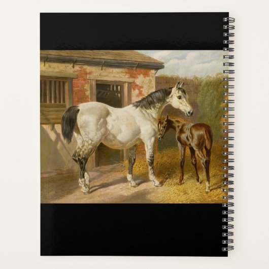 Thoroughbred Mare and Foal Planner Planer (Rückseite)