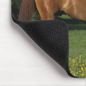 Thoroughbred-Pferd in den Blumen Mousepad (Ecke)