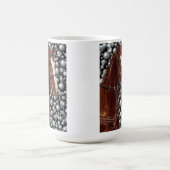 Thoroughbred-Pferd mit Blasen-Kunst Kaffeetasse (Mittel)