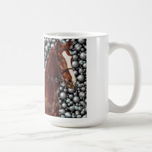 Thoroughbred-Pferd mit Blasen-Kunst Kaffeetasse