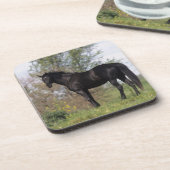 Thoroughbred-Pferd stehend Getränkeuntersetzer (Linke Seite)