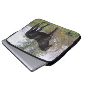 Thoroughbred-Pferd stehend Laptopschutzhülle (Vorne Knopf)