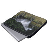 Thoroughbred-Pferdebereitstehender Zaun Laptopschutzhülle (Vorne Knopf)