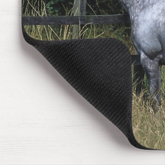 Thoroughbred-Pferdebereitstehender Zaun Mousepad (Ecke)