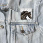 Thoroughbred-PferdeButton Button (Beispiel)