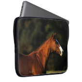 Thoroughbred-PferdeHeadshot Laptopschutzhülle (Vorne Rechts)