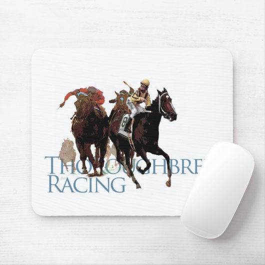 Thoroughbred-Pferderennen-Geschenke Mousepad (Mit Mouse)