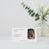 Thoroughbred-PferdeVisitenkarte Visitenkarte (Stehend Vorderseite)