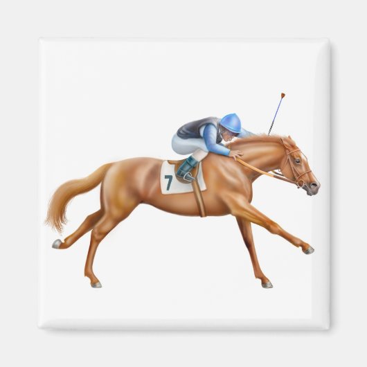 Thoroughbred Racehorse Magnet (Vorne)