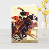 Thoroughbred-Rennen Karte (Gelbe Blume)