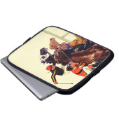 Thoroughbred-Rennen Laptopschutzhülle (Vorne Knopf)