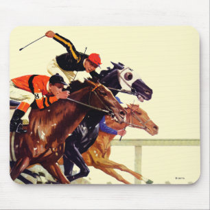 Thoroughbred-Rennen Mousepad