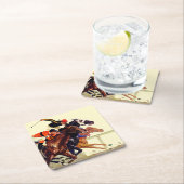 Thoroughbred-Rennen Rechteckiger Pappuntersetzer (Vor Ort)