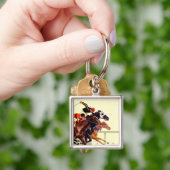 Thoroughbred-Rennen Schlüsselanhänger (Hand)