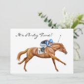 Thoroughbred-Rennpferd-Einladung Einladung (Stehend Vorderseite)