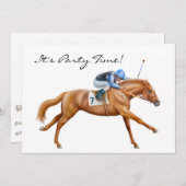 Thoroughbred-Rennpferd-Einladung Einladung (Vorne/Hinten)