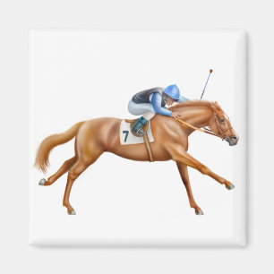 Thoroughbred-Rennpferd-Magnet Magnet