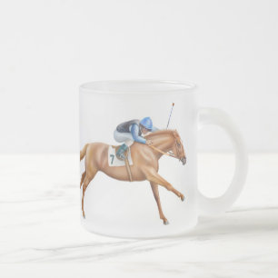 Thoroughbred-Rennpferd-mattierte Tasse