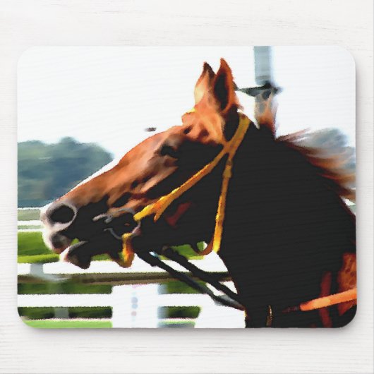 Thoroughbred-Rennpferd-Mausunterlage Mousepad (Vorne)