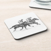 Thoroughbred-Rennpferd - Set von 6 Untersetzer (Linke Seite)