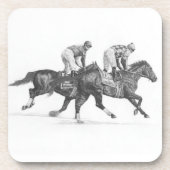 Thoroughbred-Rennpferd - Set von 6 Untersetzer (Vorderseite)