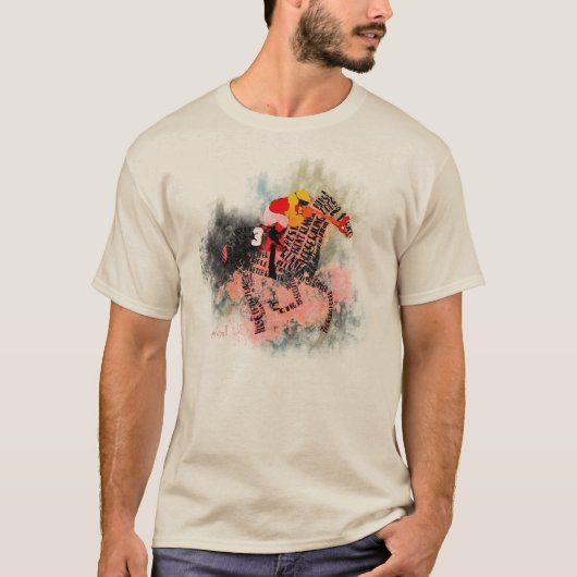 Thoroughbred-Rennpferd-T - Shirt (Vorderseite)
