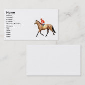 Thoroughbred-Rennpferd-Visitenkarte Visitenkarte (Vorne/Hinten)