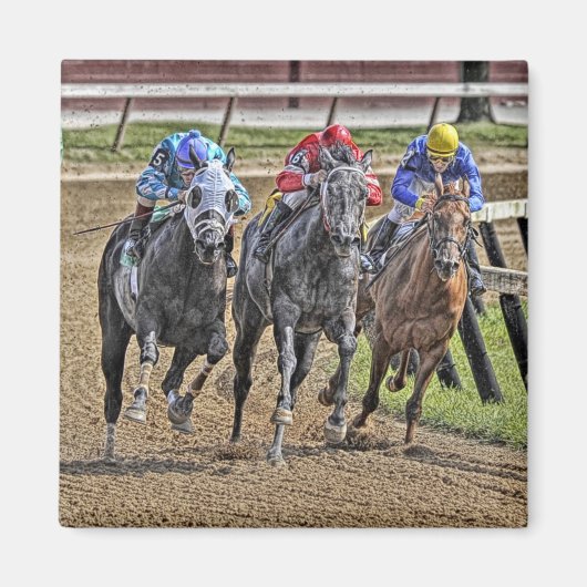 Thoroughbred Square Magnet (Vorne)