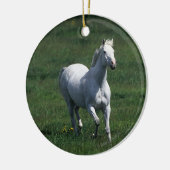 Thoroughbred-Stute Keramik Ornament (Links)