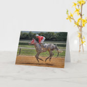 Thoroughbred "To The Winners Circle" Card Karte (Gelbe Blume)