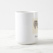 Thoroughbredpferd im Bleistift und in der Kaffeetasse (Mittel)