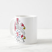 Thorp Familienwappen Kaffeetasse (Vorderseite Links)
