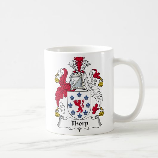 Thorp Familienwappen Kaffeetasse (Rechts)
