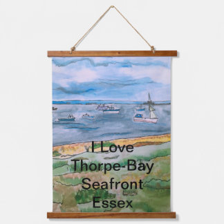 Thorpe Bay Meereslandschaft Wandteppich Mit Holzrahmen