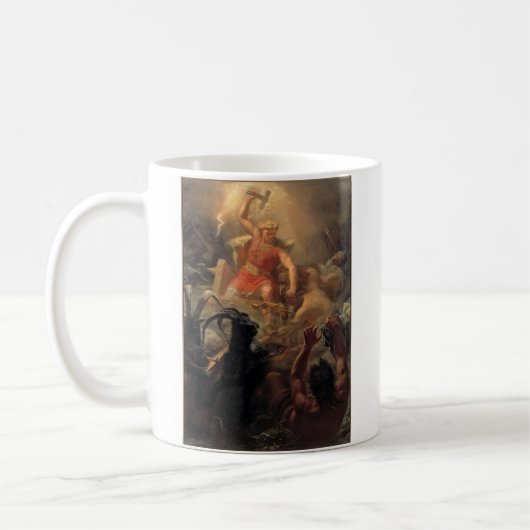 Thor's Fight with the Giants Kaffeetasse (Links)