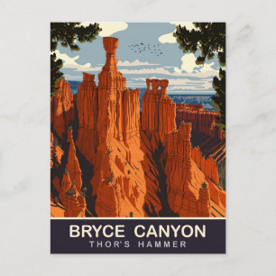Thors Hammer, Bryce Canyon, Utah, Reise Postkarte