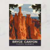 Thor's Hammer, Bryce Canyon, Utah, Reisen Postkarte (Vorderseite)