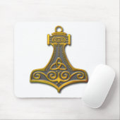 Thor's Hammer-gold Mousepad (Mit Mouse)