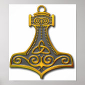 Thor's Hammer-gold Poster (Vorne)