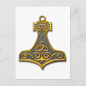 Thor's Hammer-gold Postkarte (Vorderseite)