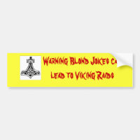 thors-Hammer-groß, können Warnungs-blonde Witze