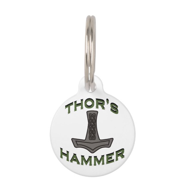 Thor's Hammer Haustiermarke (Vorderseite)