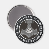Thor's Hammer Magnet (Vorderseite/Rückseite)