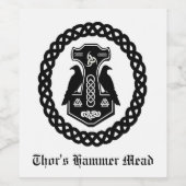 Thor's Hammer Mead Weinetikett (Einzelnes Label)