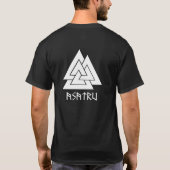 Thors-Hammer Mjollnir asatru - besonders T-Shirt (Rückseite)