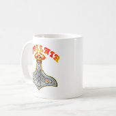 Thor's Hammer Mjollnir Kaffeetasse (Vorderseite Links)