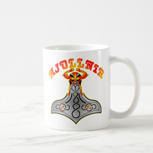 Thor's Hammer Mjollnir Kaffeetasse (Rechts)