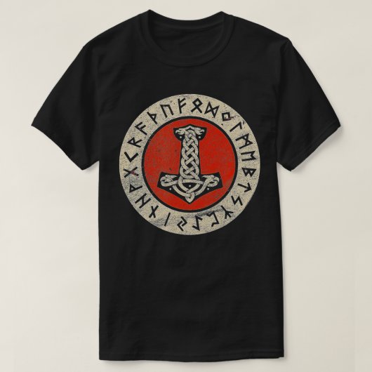 Thors Hammer Mjolnir Wotan Norse Mythology Odin Vi T-Shirt (Design vorne)